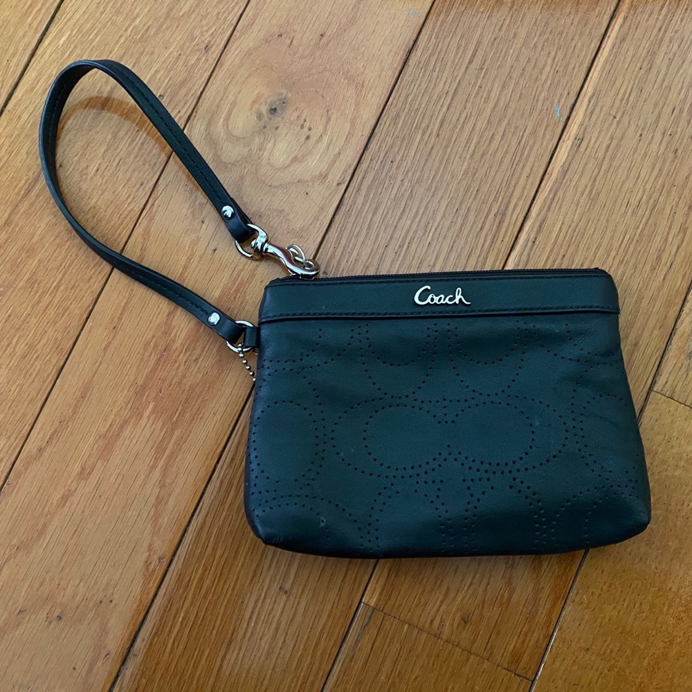Black Coach Wristlet